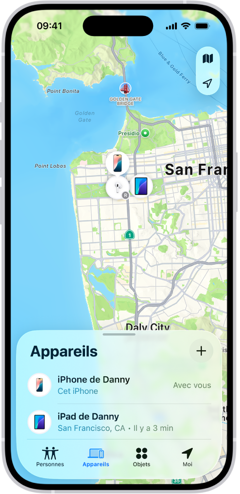 Application de localisation