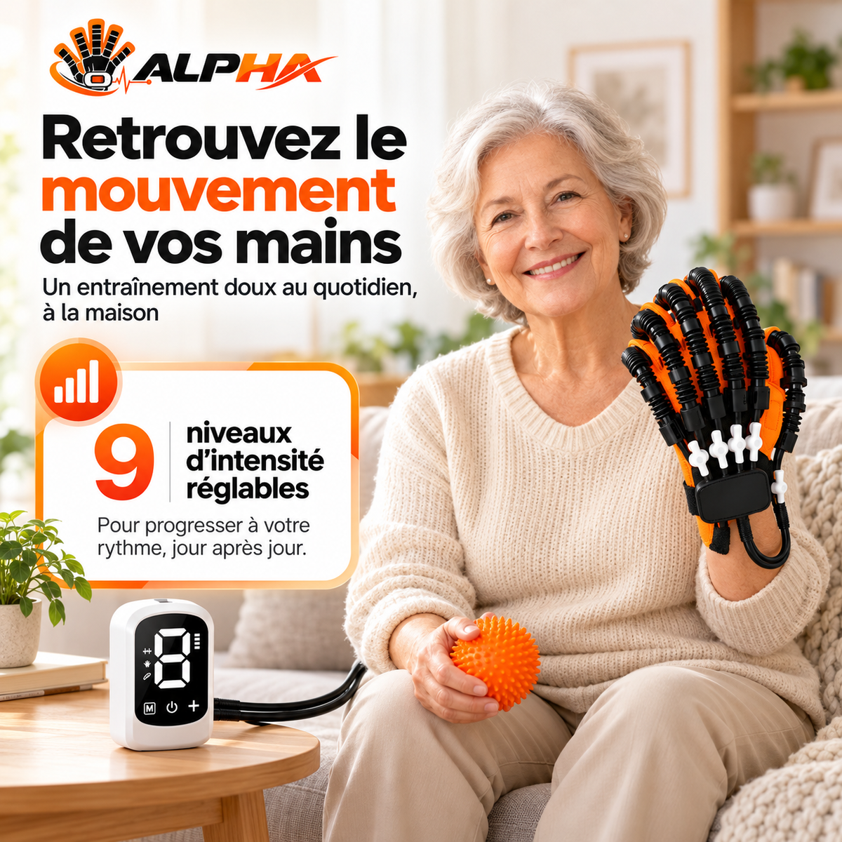 Gant de rééducation pour la main